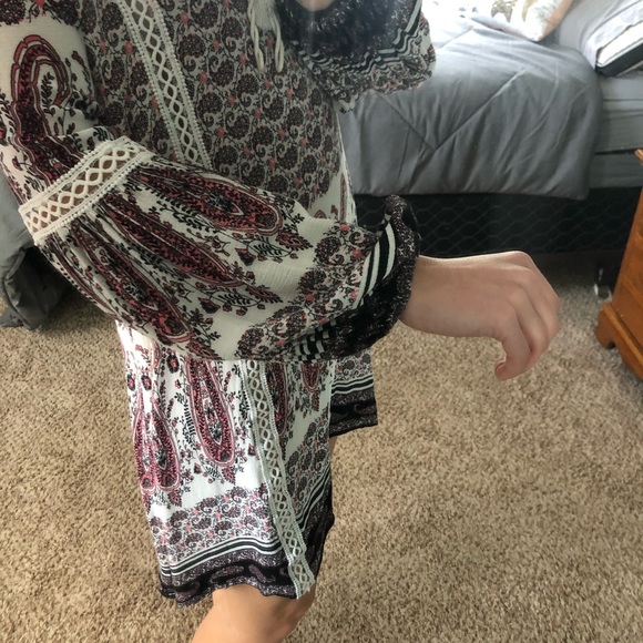 Paisley type pattern pink dress - Picture 5 of 5